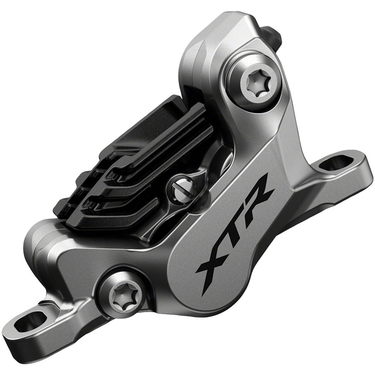 XTR BR-M9120 Disc Brake Caliper - Front or Rear, Post Mount, 4-Piston, Includes Finned Metallic Pads
