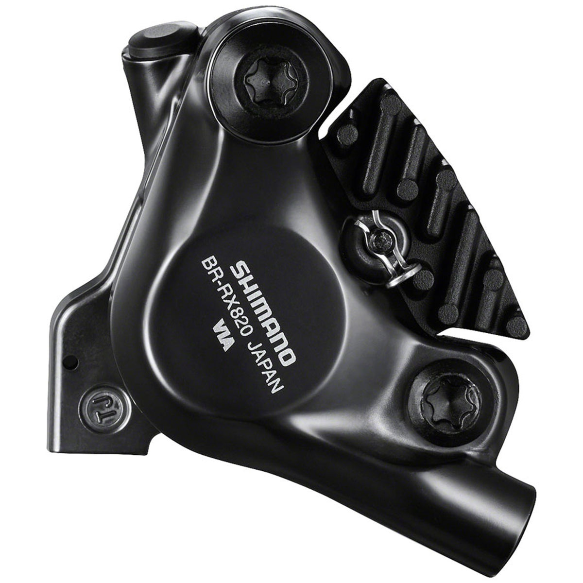 GRX BR-RX820 Hydraulic Disc Brake Caliper - Front, Flat-Mount, W/Bracket for 140/160mm Rotor (Assembled for 160mm)