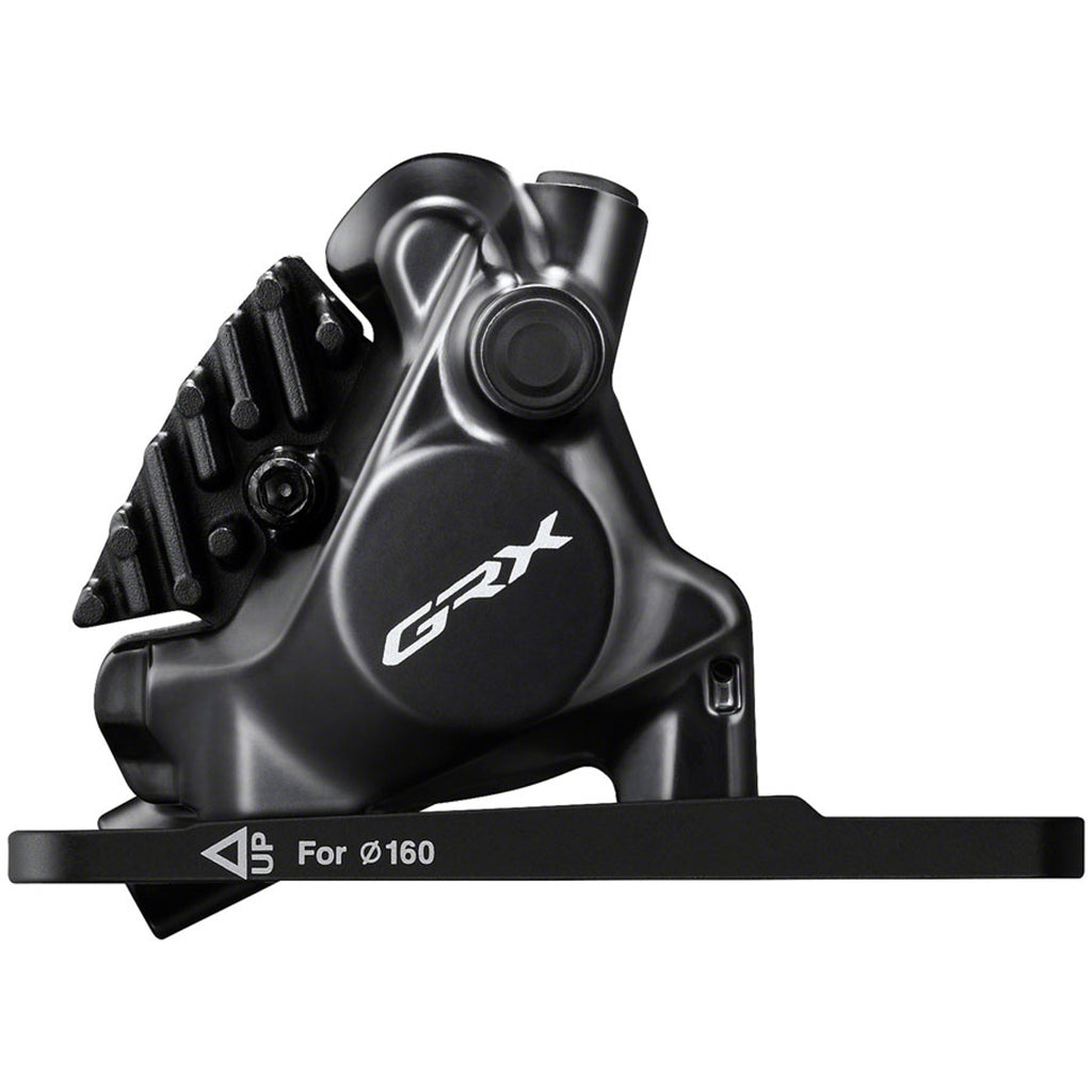GRX BR-RX820 Hydraulic Disc Brake Caliper - Front, Flat-Mount, W/Bracket for 140/160mm Rotor (Assembled for 160mm)