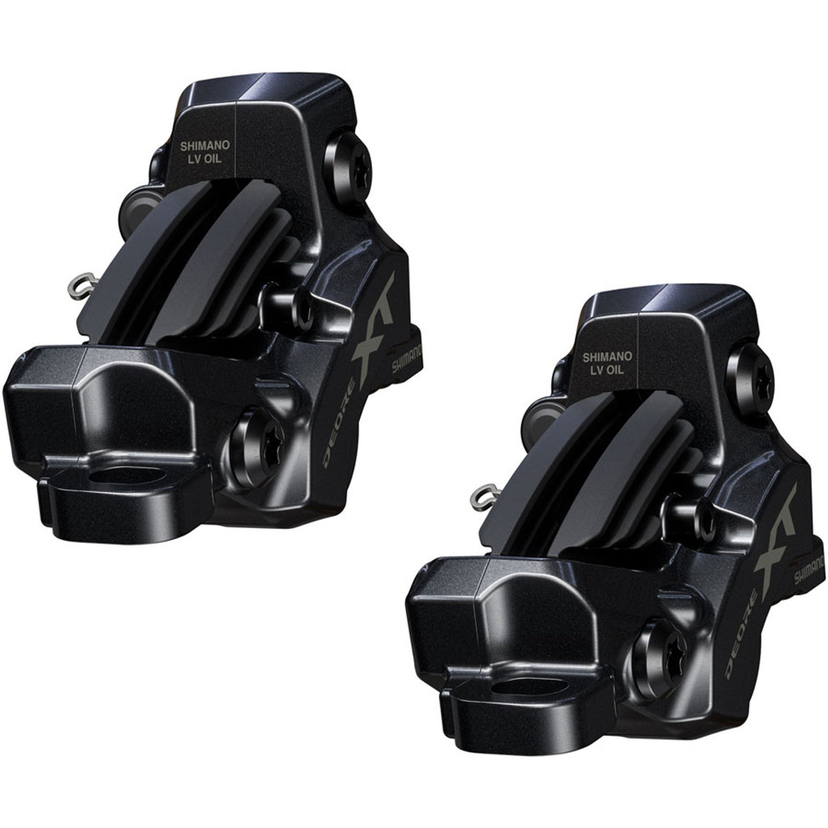 Deore XT M8200/8220 Disc Brake Upgrade Kit - Right and Left BL-M8200 Levers, Post Mount, Front and Rear BR-M8220 4-Piston Calipers