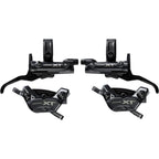 Deore XT M8200/8220 Disc Brake Upgrade Kit - Right and Left BL-M8200 Levers, Post Mount, Front and Rear BR-M8220 4-Piston Calipers