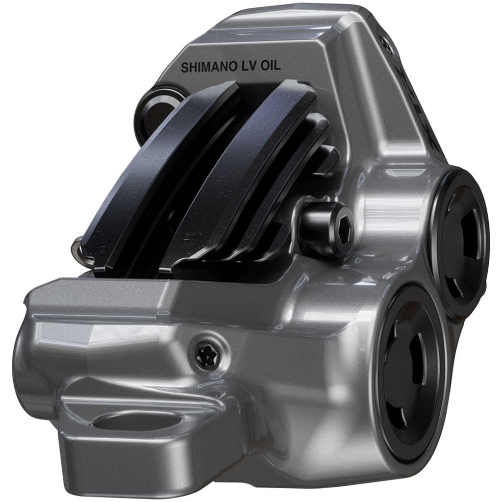 XTR BR-M9220 Enduro Disc Brake Caliper - Front or Rear, Post Mount, 4-Piston, Includes P04C-MF Finned Metal Pads