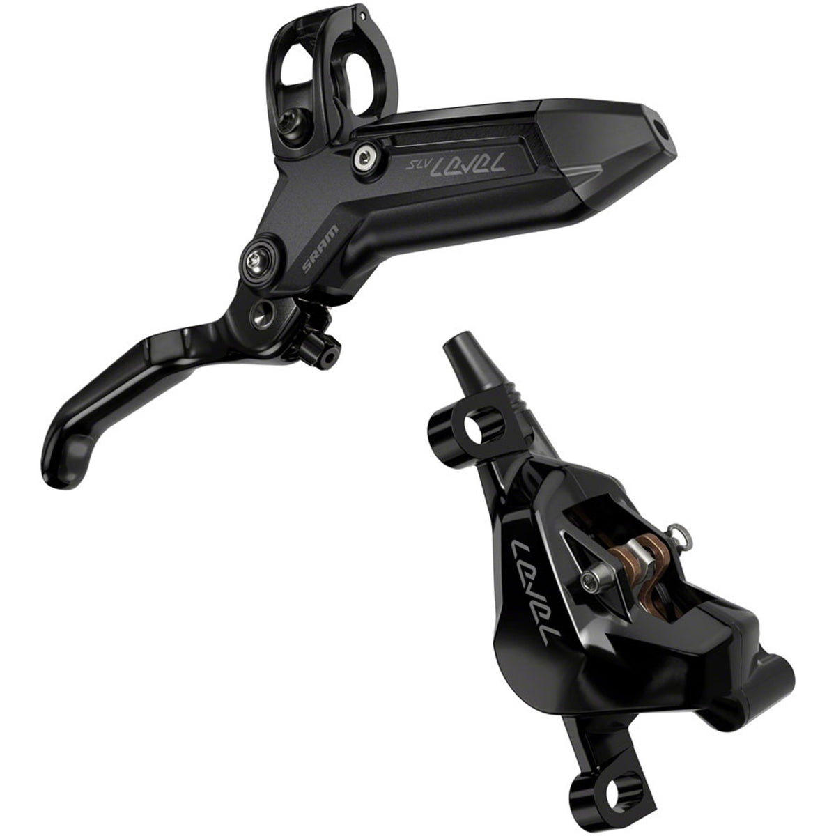 Level Silver Stealth 2-Piston Disc Brake and Lever