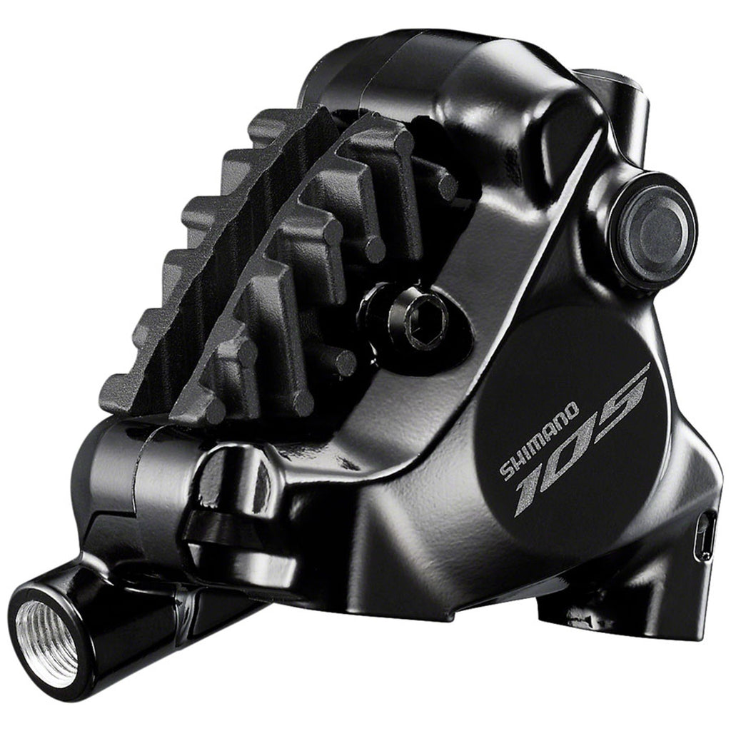 105 BR-R7170 Road Hydraulic Disc Brake Caliper - Rear or Front (Front use requires adapter-Sold separately), Flat Mount, Resin Pad