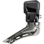 GRX FD-RX825 Di2 Front Derailleur - 2x12-Speed, Braze-on, Down Swing, For 46-48t Max, Black/Silver