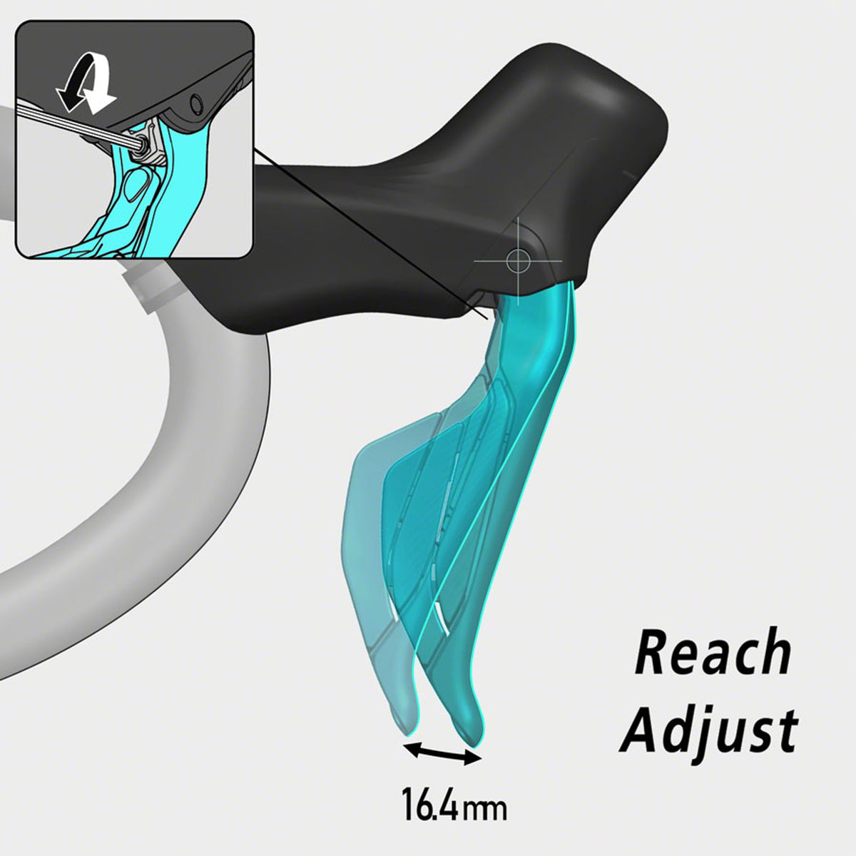 105 ST-R7170 Di2 Shift/Brake Lever with BR-R7170 Disc Brake Caliper