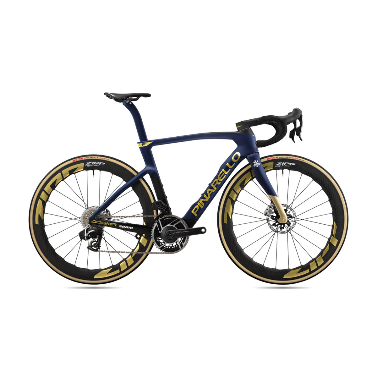 Dogma F -Sram Red AXS - Zipp 454 NSW Gold Decal